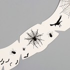 Татуировка на тело чёрная "Веснушки. Летучие мыши, пауки и ворон" 16х5 см - Фото 3