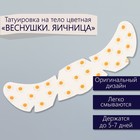 Переводная тату на тело цветная «Веснушки. Яичница», 16×5 см - Фото 1