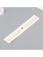 Переводная тату на тело чёрно-красная «Браслет. Сердцебиение», 20×3 см 10449566