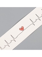 Переводная тату на тело чёрно-красная «Браслет. Сердцебиение», 20×3 см 10449566