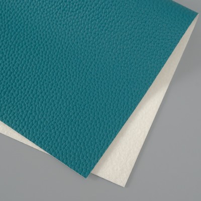 Лист для творчества искусственная кожа «Рисунок Личи», тёмно-зелёный лист 33×20 см, толщина 1 мм