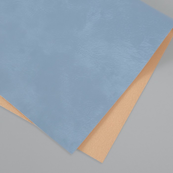Лист для творчества иск.кожа "Масло. Матовый" синий лист 33х20 см толщина 0,74 мм - Фото 1