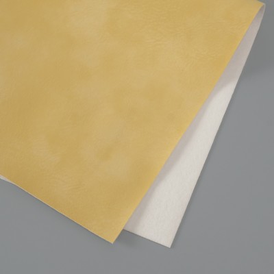 Лист для творчества искусственная кожа «Масло. Матовый», жёлтый лист 33×20 см, толщина 0.74 мм