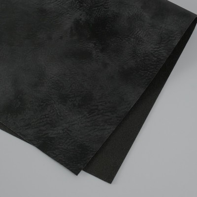 Лист для творчества иск.кожа "Масло. Матовый" чёрный лист 33х20 см толщина 0,74 мм
