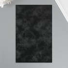 Лист для творчества иск.кожа "Масло. Матовый" чёрный лист 33х20 см толщина 0,74 мм - Фото 2