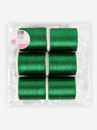 Нитки металлизированные, 91±1 м, набор 6 шт., зелёные - Фото 4