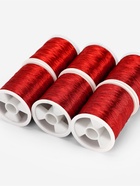 Нитки металлизированные, 91±1 м, набор 6 шт., красные - Фото 3