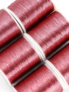 Нитки металлизированные, 91±1 м, набор 6 шт., розовые - Фото 2