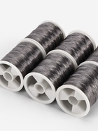 Нитки металлизированные, 91±1 м, набор 6 шт., серые - Фото 3