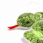Мягкая игрушка «Змейка» на подвесе, 16 см, цвет зелёный - фото 4643617