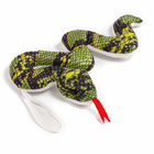 Мягкая игрушка «Змейка» на подвесе, 16 см, цвет тёмно-зелёный - фото 4643618