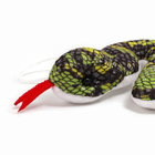 Мягкая игрушка «Змейка» на подвесе, 16 см, цвет тёмно-зелёный - фото 4643620