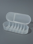 Органайзер для хранения, с крышкой, 7 секции, 28×10.5 см, прозрачный - Фото 4