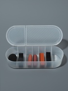 Органайзер для хранения, с крышкой, 7 секции, 28×10.5 см, прозрачный - Фото 6