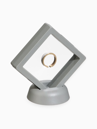 Подставка для украшений QF «Ромб», 7×2.5×7 см, серая