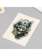 Переводная тату на тело цветная «Волк на фоне крыльев», 26.1?14.6 см (комплект 2 шт) - фото 42925971 Переводная тату на тело цветная «Волк на фоне крыльев», 26.1?14.6 см (комплект 2 шт) - фото 42925971