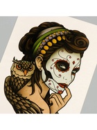 Переводная тату на тело цветная «Мексиканская загадка», 26.1×14.6 см - Фото 6