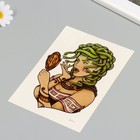 Татуировка на тело цветная "Медуза Горгона" 26,1х14,6 см - Фото 3