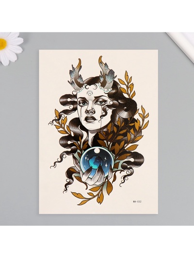 Переводная тату на тело цветная «Признанная Луной», 26.1×14.6 см