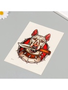 Переводная тату на тело цветная «Милый Бультерьер», 26.1×14.6 см 10534258