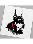 Переводная тату на тело чёрно-красная «Доберман», 6?6 см (комплект 5 шт) - фото 40589170 Переводная тату на тело чёрно-красная «Доберман», 6?6 см (комплект 5 шт) - фото 40589170