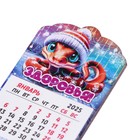 Магнит новогодний календарь "Символ года 2025.Здоровья!", 12 месяцев - фото 4980524