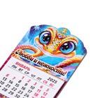 Магнит новогодний календарь "Символ года 2025.Любви и нежности", 12 месяцев, подкова - фото 4980564