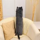 Мягкая игрушка-подушка «Котик», 70 см, цвет чёрный - фото 4643623
