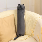 Мягкая игрушка-подушка «Котик», 50 см, цвет чёрный - фото 4643627