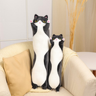 Мягкая игрушка-подушка «Котик», 50 см, цвет чёрный - фото 4643628