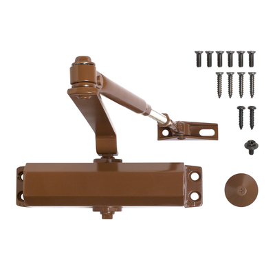 Доводчик дверной АЛЛЮР COMFORT ДД 168/3-5 A-C, морозостойкий, до 120 кг, коричневый