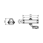 Доводчик дверной АЛЛЮР COMFORT ДД 208/4-6 A-C, морозостойкий, до 140 кг, коричневый - Фото 6