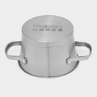 Кастрюля Magistro HiTech Steel, 1.5 л, d=16 см, h=10.5 см, слив для воды, капсульное дно, индукция, нержавеющая сталь - Фото 4