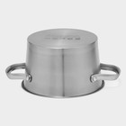 Кастрюля Magistro HiTech Steel, 2 л, d=18 см, h=11 см, слив для воды, капсульное дно, индукция, нержавеющая сталь - Фото 4