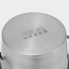 Кастрюля Magistro HiTech Steel, 4 л, d=22 см, h=13 см, слив для воды, капсульное дно, индукция, нержавеющая сталь - Фото 4
