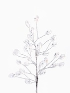 Новогодняя ветка декоративная «Зимнее волшебство. Хрустальная сказка», пластик, 16 см, овал прозрачный (комплект 2 шт) - фото 60841224