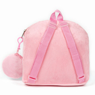 Рюкзак детский плюшевый с кошельком "Девочка с котиком", 24*24 см, цвет розовый - фото 4604884
