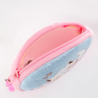 Рюкзак детский плюшевый с кошельком "Девочка с котиком", 24*24 см, цвет розовый - фото 4604889