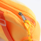Рюкзак детский плюшевый с кошельком "Корги", 24*24 см, цвет оранжевый - фото 4604901
