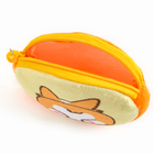 Рюкзак детский плюшевый с кошельком "Корги", 24*24 см, цвет оранжевый - фото 4604905