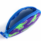 Рюкзак детский плюшевый с кошельком "Динозавр", 24*24 см, цвет фиолетовый - фото 4604913