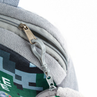 Рюкзак детский плюшевый с кошельком "Джойстик", 24*24 см, цвет серый - фото 4604917