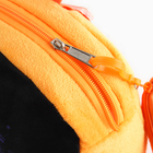 Рюкзак детский плюшевый с пеналом "Роботы", 24*24 см, цвет оранжевый - фото 4604941