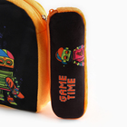 Рюкзак детский плюшевый с пеналом "Роботы", 24*24 см, цвет оранжевый - фото 4604944