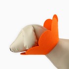 Ветеринарный защитный воротник для кошек и собак, оранжевый, размер M (обх. шеи 17-22,5 см) - фото 25367530