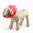 Ветеринарный защитный воротник для кошек и собак, розовый, размер M (обх. шеи 17-22,5 см) - фото 25367531