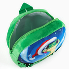 Рюкзак детский новогодний «Змейка» с пайетками, 23х28 см, цвет зелёный - фото 4604954