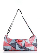 Сумка спортивная на молнии TEXTURA, боковой карман-сетка, регулируемый ремень, средний размер, красная - Фото 5