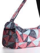 Сумка спортивная на молнии TEXTURA, боковой карман-сетка, регулируемый ремень, средний размер, красная - Фото 7