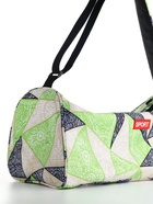 Сумка спортивная на молнии TEXTURA, боковой карман-сетка, регулируемый ремень, средний размер, зелёная - Фото 9